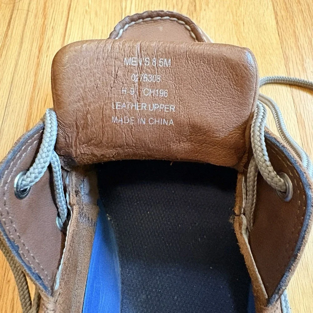 Sperry Top Sider 2-Eye Boat Deck Casual Shoes Men's 8.5 Tan Preppy Classic